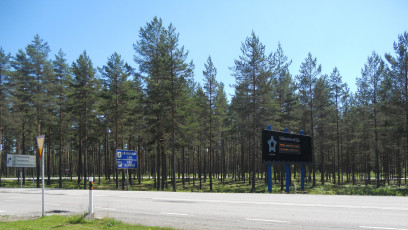 Grenze Nowegen/Schweden bei Eda