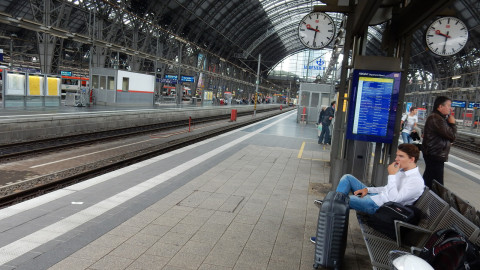 Vom Frankfurter Bahnhof aus ...