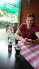 Eine letzte Coke vor der Grenze nach Kroatien.