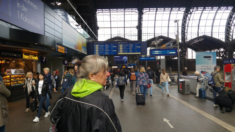 Der Hauptbahnhof ist schnell erreicht.